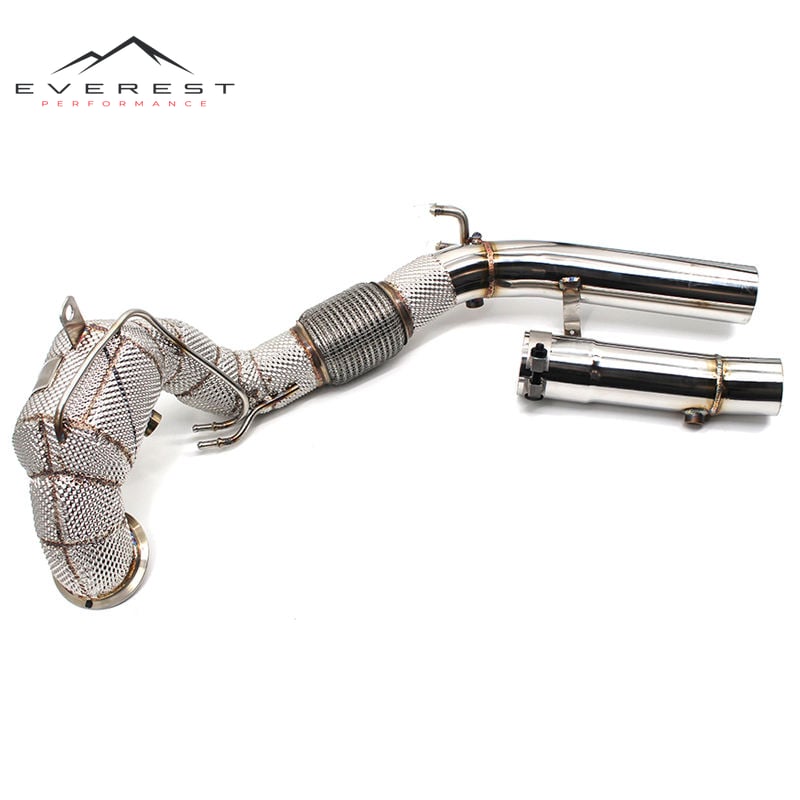 For VW GOLF8/GOLF8 GTI/Tiguan/Arteon 2.0T 2019-2022 Stainless Steel Exhaust Downpipe High Flow Catted Downpipe with Catalyst