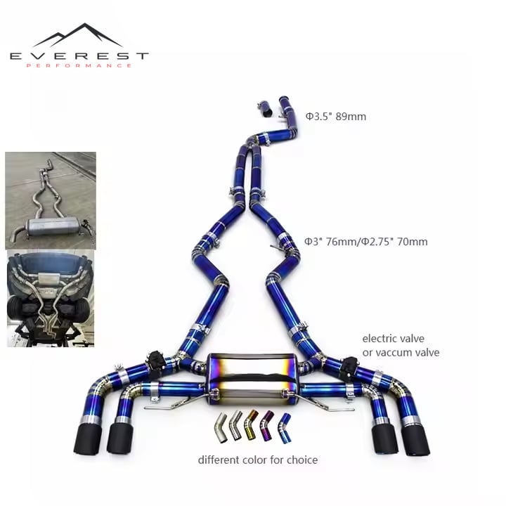 Valvetronic Exhaust System for BMW M340/M340i /M440/M440i G20/G22 3.0T 2019+ Titanium Exhasut Pipes