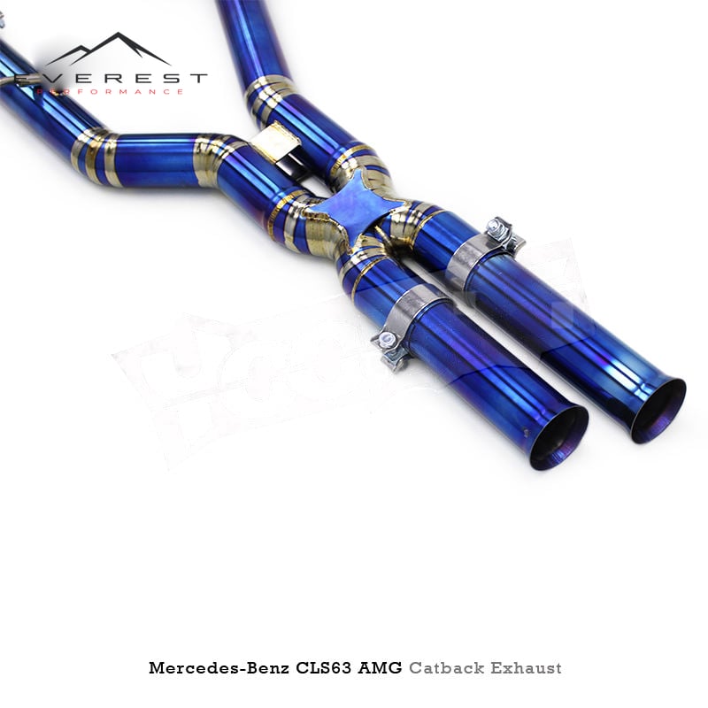 Titanium Exhaust Pipe System for Mercedes-Benz CLS63 AMG W218 5.5T 2013-2017 Valvetronic Exhaust Muffler Catback