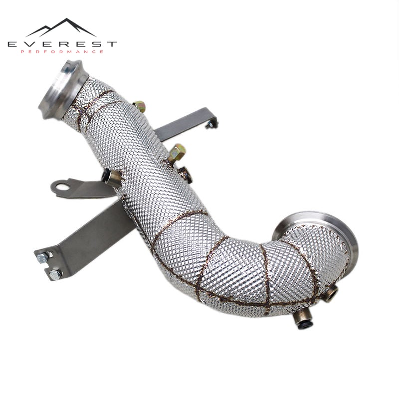 SS304 Exhaust Downpipe for Lotus Emira 2.0T 2021-2022 Performance With Heat Shield High Flow Front Pipe