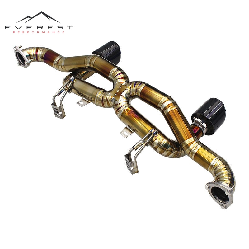 Catback Exhaust Muffler for Porsche 718 Cayman Spyder GT4 RS 4.0L 2022-2025 Racing Titanium Direct Exhaust Pipe