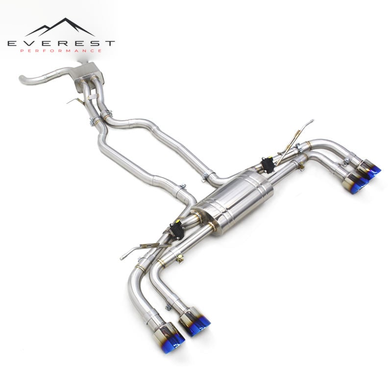 Exhaust Pipe System for Porsche Cayenne TURBO S 957 4.8T 2007-2010 Catback Exhasut Pipes Muffler Stainless Steel Escape