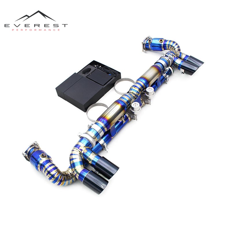 Motorsport Catback Muffler Valve for Porsche 911 997/997.2 Turbo S 3.8T 2010-2012 Titanium Exhaust Pipes Enhanced Power
