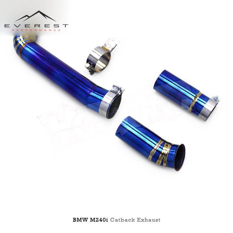Titanium Exhaust Pipe System for BMW M240/M240i F22/G42 3.0T 2017-2023 With Electronic Valve Independent Controller Catback