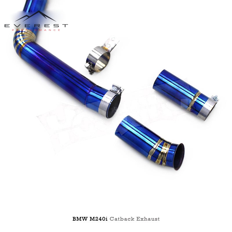 Titanium Exhaust Pipe System for BMW M240/M240i F22/G42 3.0T 2017-2023 With Electronic Valve Independent Controller Catback