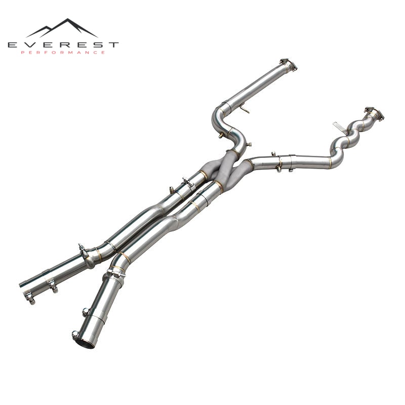 SS304 Equal Length Middle Pipe with Z Pipe for BMW M3/M4 G80/G82 3.0T 2020-2026 High Quality Exhaust Middle Pipe With OPF/DPF