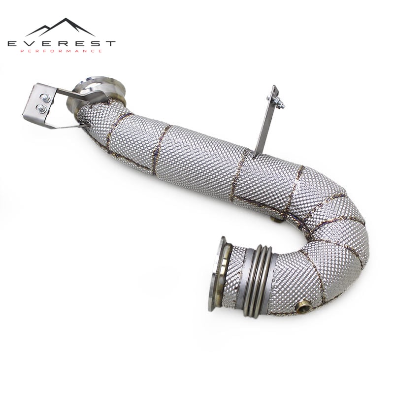 Car Exhaust Pipes for Mercedes-Benz GT50/GT53 AMG 3.0T 2019-2023 Stainless Steel Downpipe Straight Front Tube