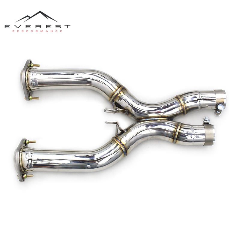 Custom Exhaust X Pipe Muffler for Ferrari 599 GTB/GTO 2006-2016 SS304 Free Flow Pipe Racing Car Parts Escape Exhaust System