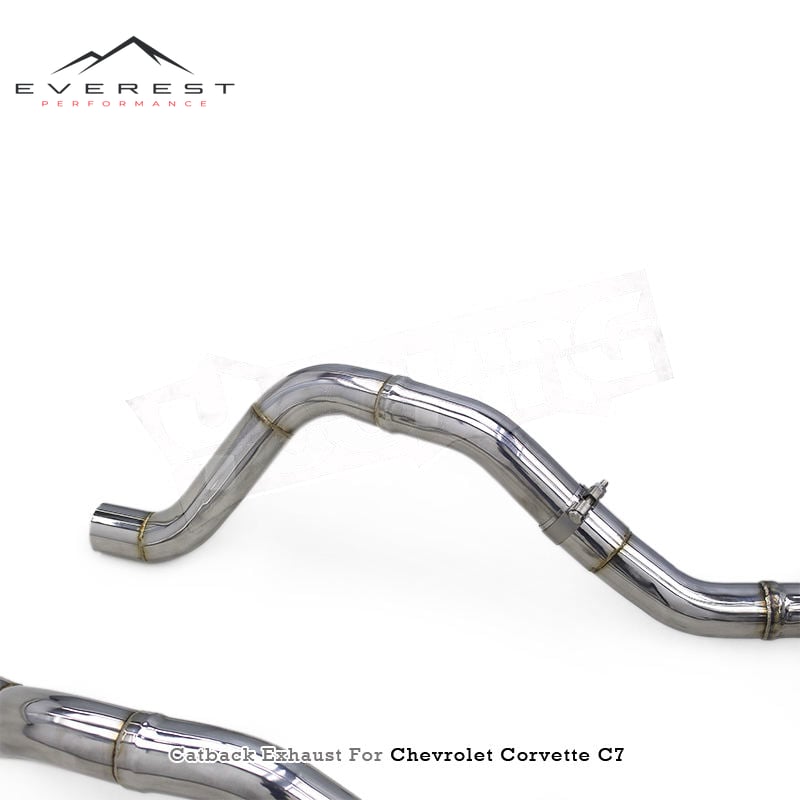 Racing Exhaust Pipe Muffler for Chevrolet Corvette C7 6.2L 2014-2019 SS304 Straight Street Exhaust Car Exhaust System Escape