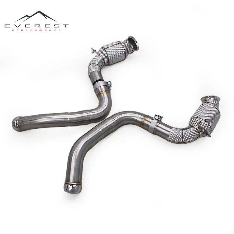 Stainless Steel Downpipe With Heat Shield for Mercedes-Benz AMG GT63/GT63S 4.0TT 2019+ Straight Header