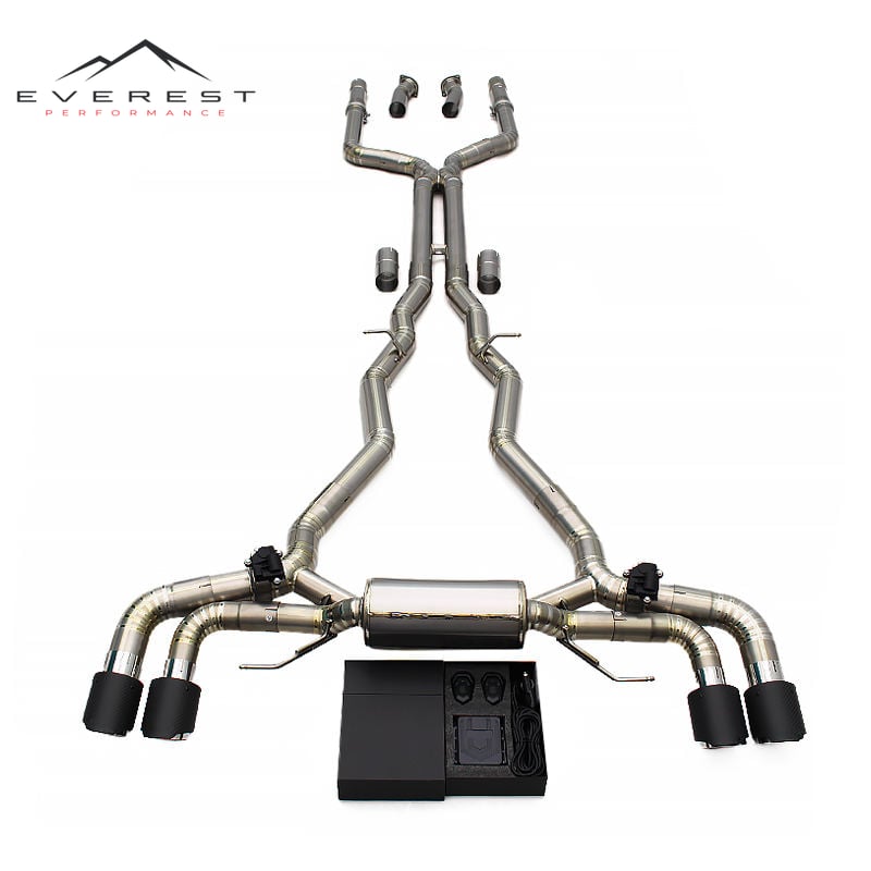 Titanium Exhaust System for BMW M8 F91 F92 F93 Competition 4.4T 2017-2023 Valvetronic Muffler Catback