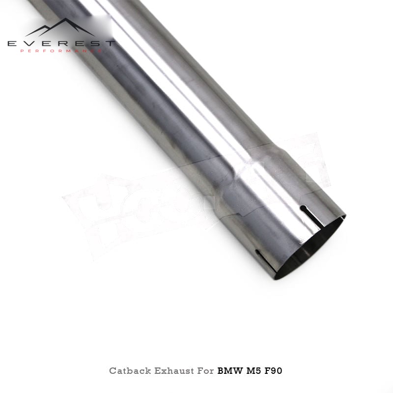 SS304 Straight Downpipe Exhaust Pipe System for BMW M5 F90 4.4T 2018-2023 Free Flow Downpipe