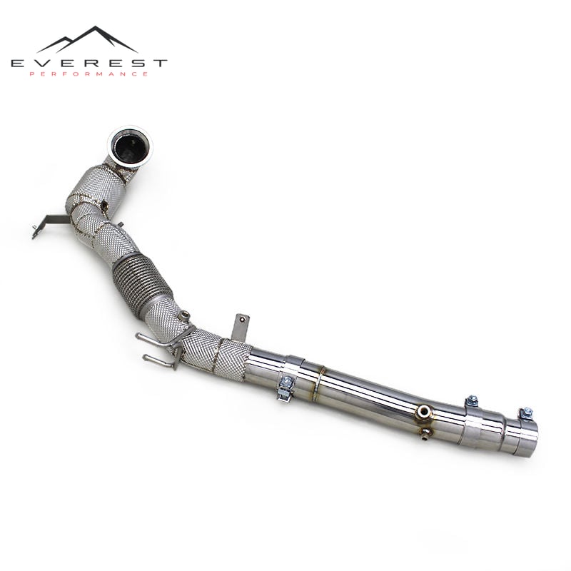Performance Catted Downpipe for VW GOLF 8/MK8 GTI 2.0T 2021-2024 Stainless Steel Exhaust Catalyst Down Pipe with GPF/OPF