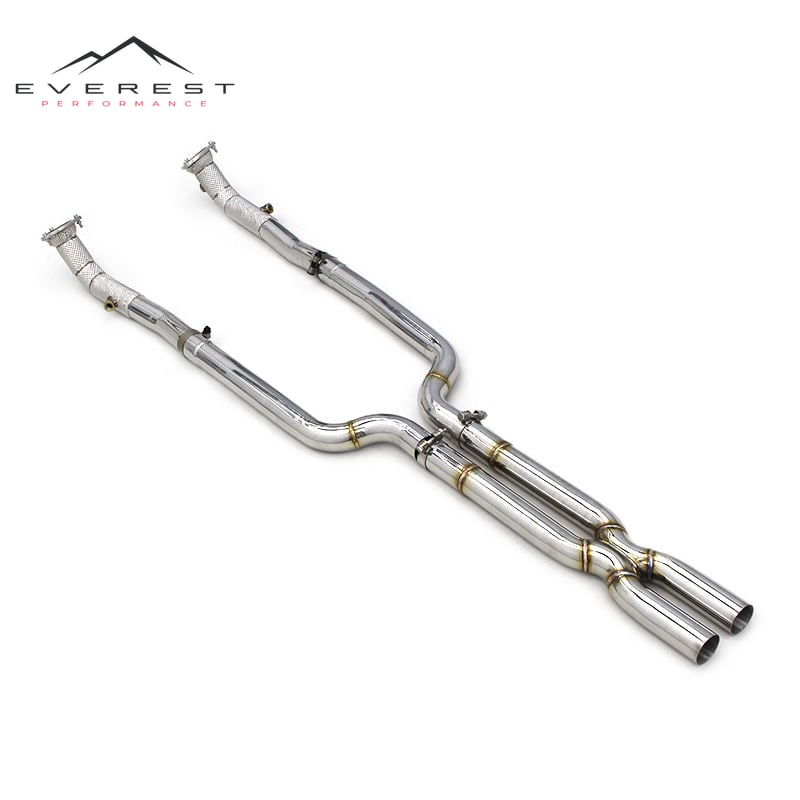 Engine Free Flow Race Exhaust Pipe for Maserati Gran Turismo/GT 4.2/4.7 2008-2023 Performance Downpipe X Pipe