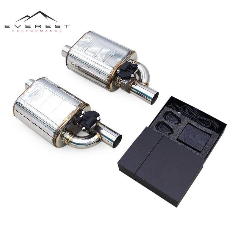 Racing Exhaust Pipe Universal Muffler for Various Models Racing Car Stainless Steel Pipes Valve Electric Control Exhaust System