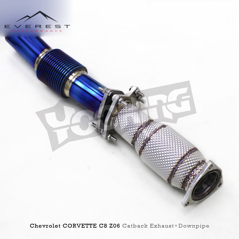 Auto Performance Downpipe Exhaust Catback for Chevrolet Corvette C8 Z06 2019-2024 Exhaust Catted Header Valve Exhaust System