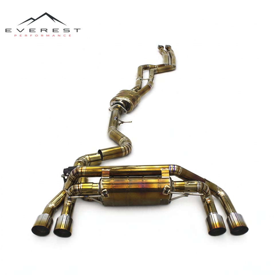Race Electric Valve Exhaust for BMW 1M N54 3.0T 2011+ Titanium Lightweight Catback Direct Replacement Muffler Exhaust Pipe