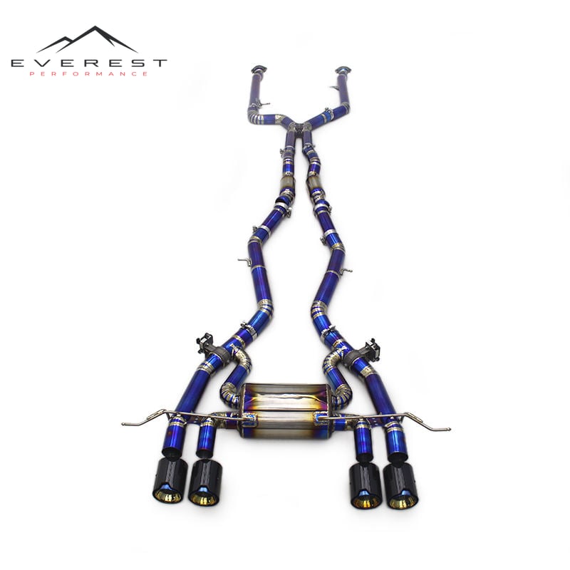 Car Catback Muffler for BMW M3/M4 G80/G82/G8X S58 3.0T 2019- Titanium Pipe Exhaust Valved Sport Exhaust System with Control