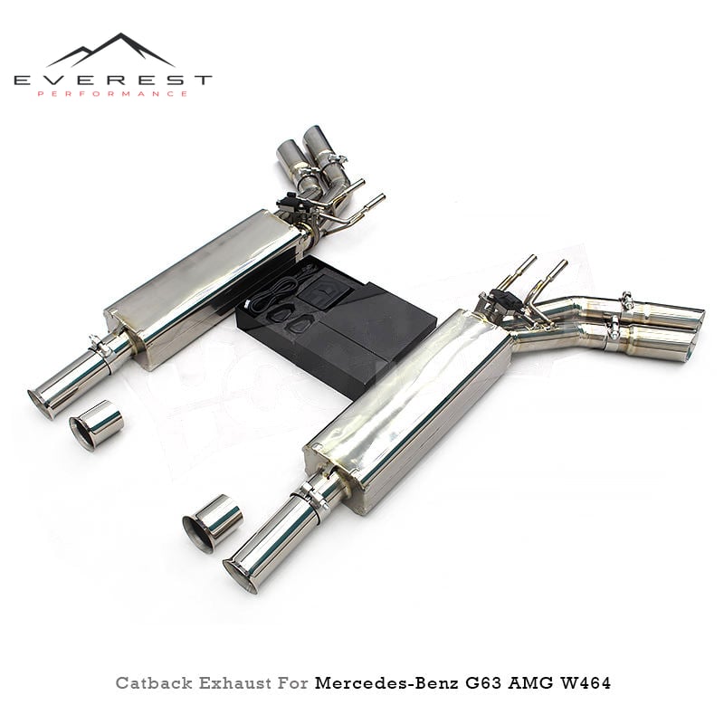 Direct Fitment Exhaust for Mercedes-Benz G63 AMG W463A/W464 4.0T 2019-2023 Titanium Lightweight Axleback Section With Tips