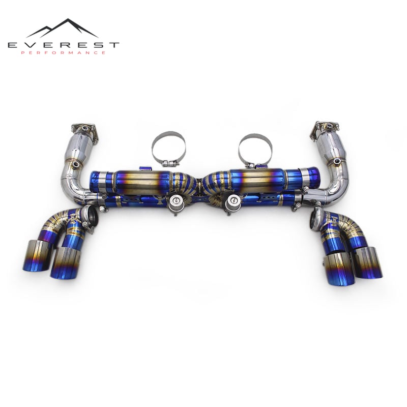 Titanium Exhaust Pipe System for Porsche 911 996 3.4L 1997-2005 | Vacuum Valve Control Valvetronic Performance Muffler System