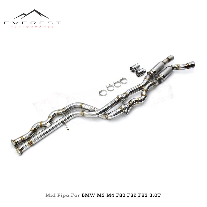Ready Equal Length Mid Pipe for BMW M3/M4 F80 F82 F83 S55 3.0T 2014-2019 F80 Car Parts S55 Mid Pipe