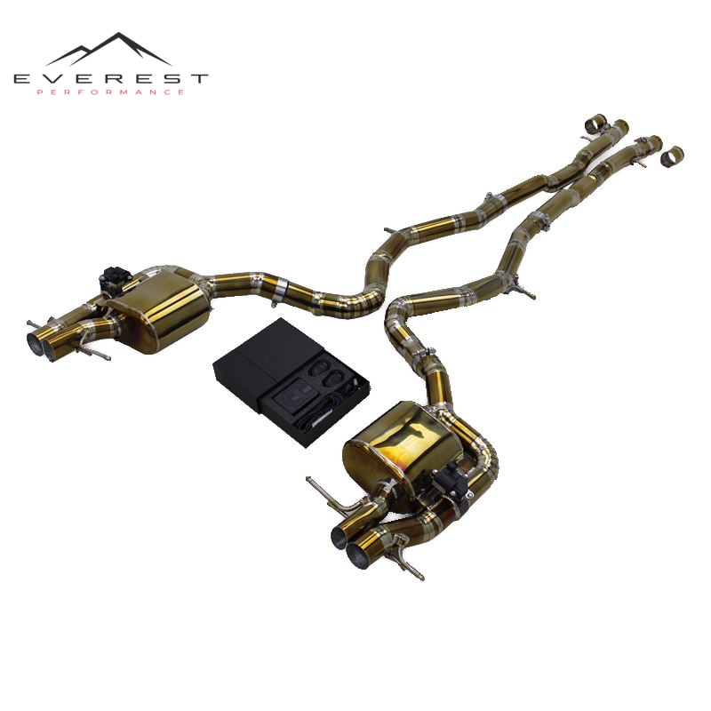 Titanium Exhaust Pipe System for Mercedes-Benz S65 AMG W222 V12 6.0L 2014-2019 Valvetronic Catback Exhaust Pipe