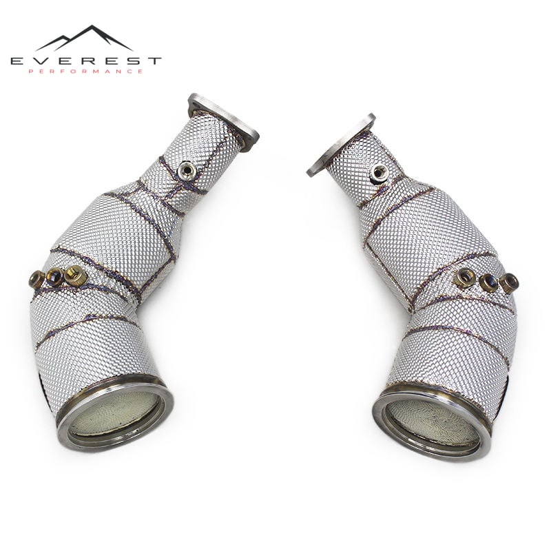 Auto Exhaust Downpipe with OPF/GPF for Audi RS5 2.9T 2019-2024 Stainless Steel Pipe 100/200/300cell Catalyst Down Exhaust System