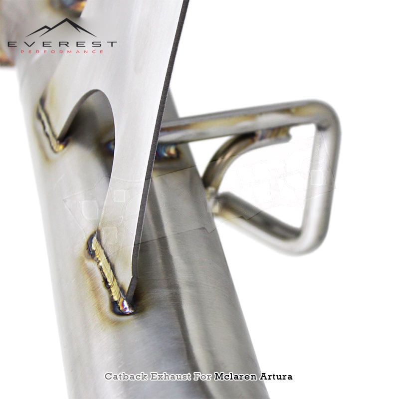 Racing SUS304 Catback Exhaust Pipes System for Mclaren Artura 2021-2024 Original Valved Muffler Titanium Tips