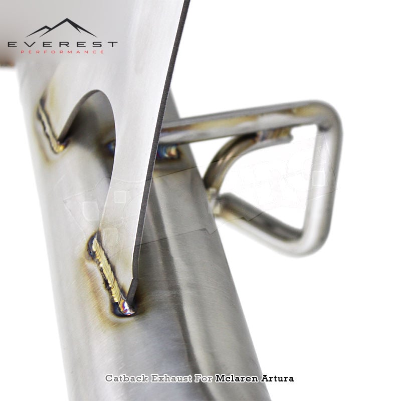 Racing SUS304 Catback Exhaust Pipes System for Mclaren Artura 2021-2024 Original Valved Muffler Titanium Tips