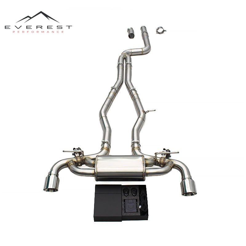 Stainless Steel Exhaust Pipes for Toyota Supra A90 3.0T 2020-2023 Valvetronic Muffler Catback Chrome Silver Tips