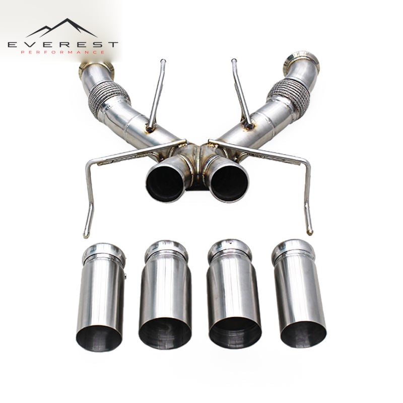Stainless Steel Exhaust Pipes for Mclaren 750S 4.0T 2020-2025 Aggressive Sounds Catback Chrome Silver Tips