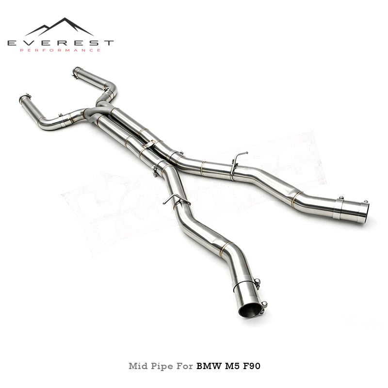 Stainless Steel Mid/Middle Pipe with Z Pipe Exhaust Pipes for BMW M5 F90 4.4TT 2018-2023 High Quality Exhaust