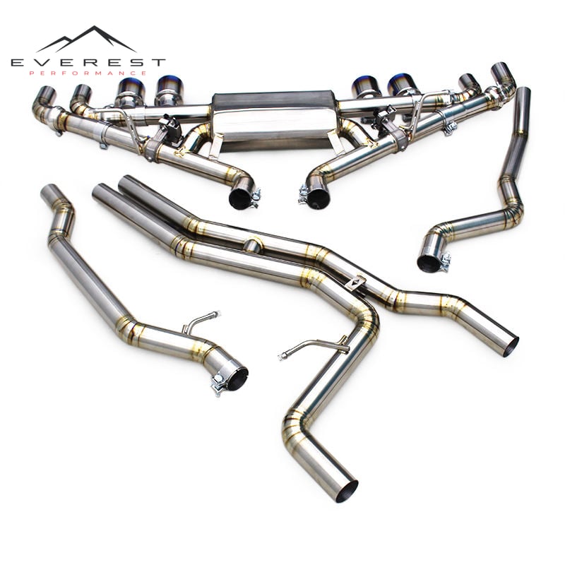 Titanium Exhaust System for Porsche Cayenne 958 3.6L 2011-2017 Electronic Valve Muffler Motorsport Catback