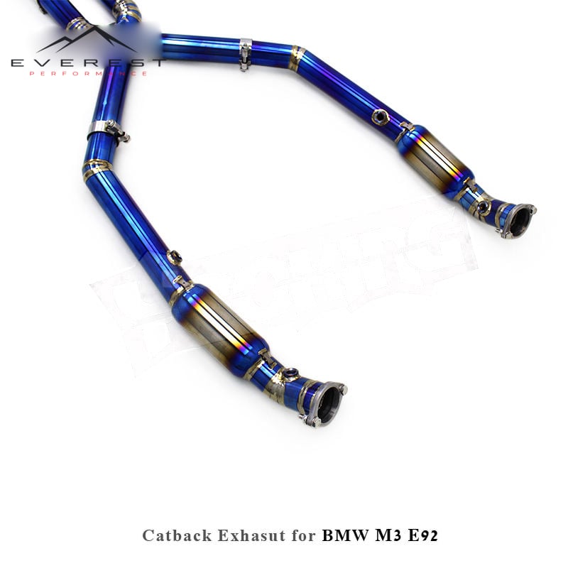 Racing 2.5" Titanium Exhaust Pipe for BMW M3 E90 E92 E93 4.0L 2007-2013 Valved Sport Exhaust Catback System With Remote Control