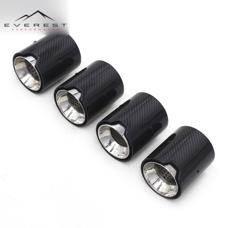 M Performance Carbon Exhaust Tips for Bmw F30 G30 M2 M3 M4 G80 G87 E92 M Performance Exhaust Tips With Silver Inner