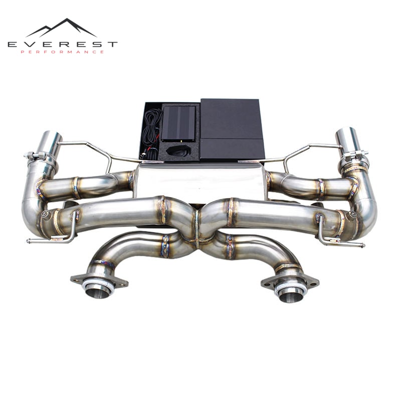 Racing Valved Muffler Exhaust Pipes for Aston Martin DB9 V12 6.0 2004-2017 Superport X-pipe Sound Performance Valved Axle Back