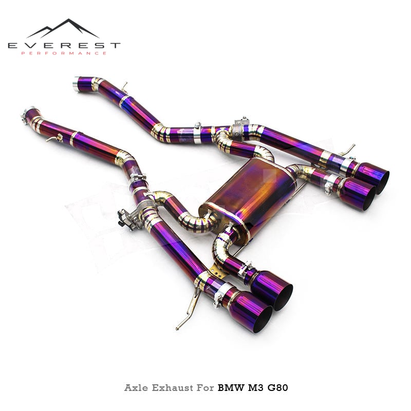 Titanium Exhaust Pipe System for BMW M3/M4 G80/G82 3.0T 2021-2026 Racing Axle Back Parts Valvetronic Exhaust System