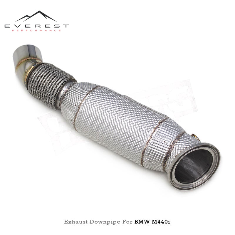 Stainless Steel 1.5mm Straight Header Downpipe Exhaust for BMW M340i/M440i G20/G22 3.0T 2020-2023 Exhaust Pipe Street