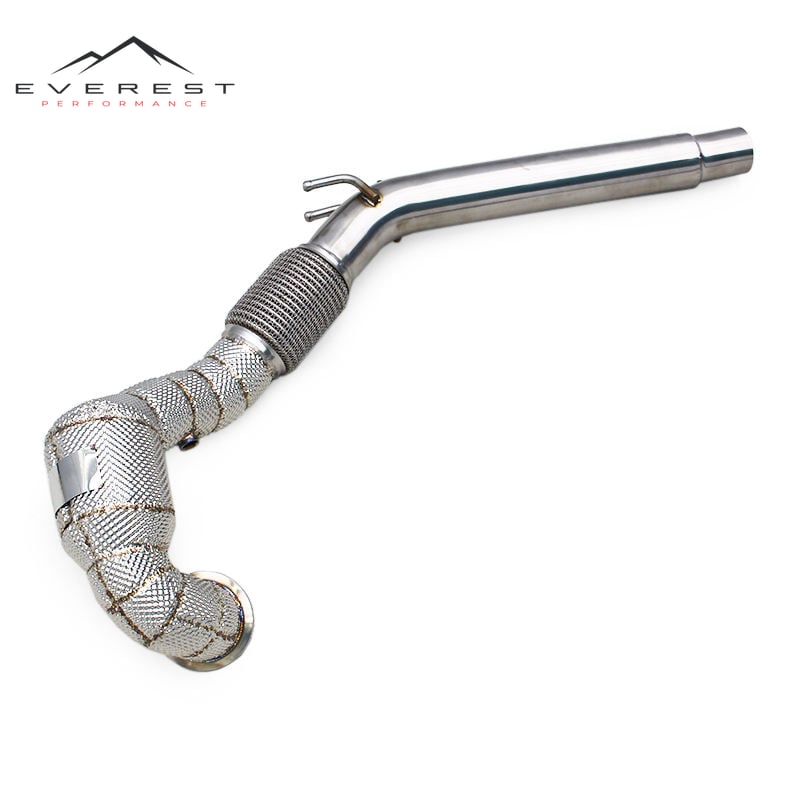 Custom Catted Header Downpipe for VW Golf MK7/MK7.5 GTI 2.0T 2014-2020 Stainless Steel Pipes with Catalyst Exhaust System