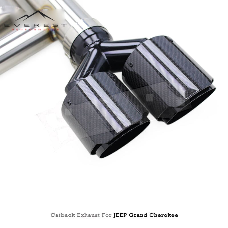 SS304L Exhaust Pipe System ForJEEP Grand Cherokee 2011-2020 Electronic Valves Catback Exhaust with Resonator