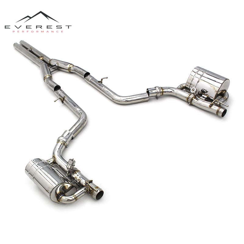 Exhaust Muffler Pipe With Valved for Dodge Challenger Hellcat SRT 6.2T 2016-2022 Stainless Steel Escape Catback Exhaust System