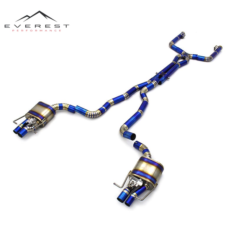 Escape Catback for Mercedes-Benz C63/C63S AMG W205 4.0T 2015-2020 C Class Titanium Exhaust With Valve