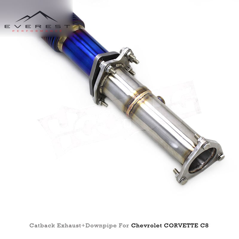 Custom Titanium Pipe Muffler Exhaust System for Chevrolet Corvette C8 2019-2025 Active Sound Valvetronic Catback Exhaust