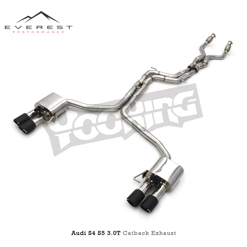Custom Valvetronic Exhaust System for Audi S4/S5 B8.5 3.0T 2013-2023 SUS304 Pipes Muffle with Dynamic Sound Control