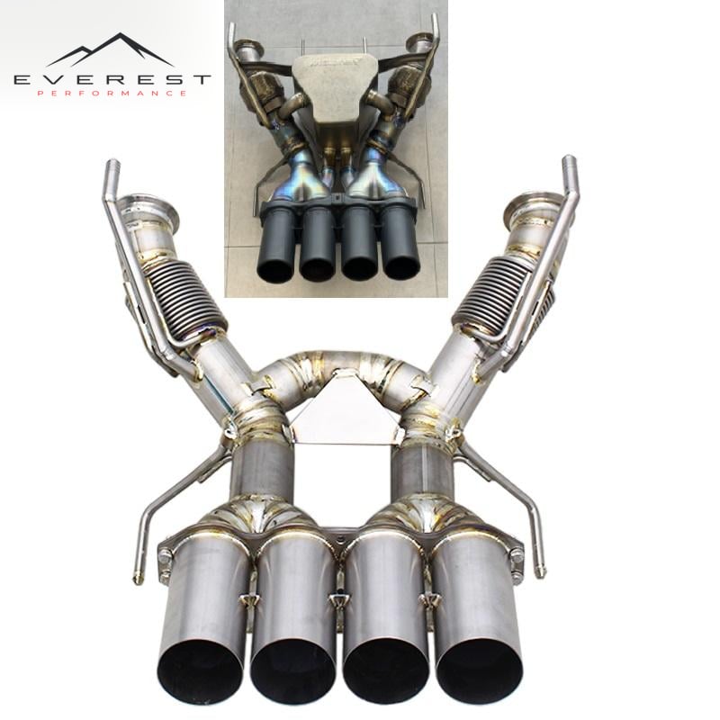 Custom Superfast CarAxle Back Exhaust for Mclaren 765LT Coupe/Spider 4.0T 2020+ Titanium Pipes Lightweight Non Valve Catback