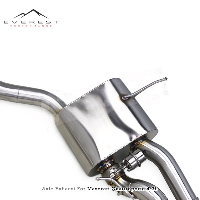 SS304 Exhaust Pipe System for Maserati Quattroporte 4.2L 2004-2011 Axle Back Muffler Section Vacuum Valve with Remote Control