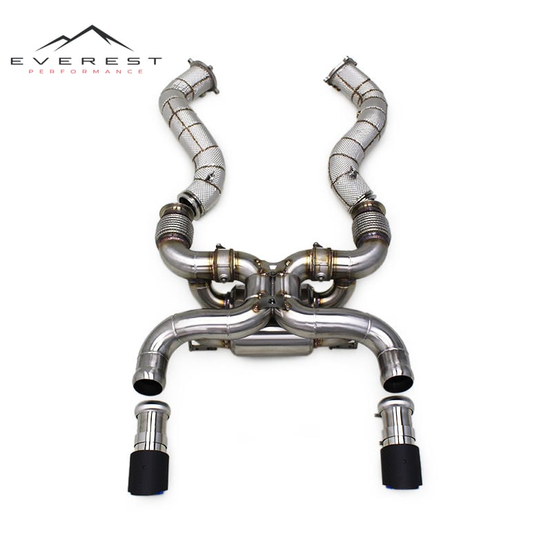 Full Exhaust System for Mclaren 720S 4.0 2017-2019 Performance Stainless Steel Catback Downpipe Car Part