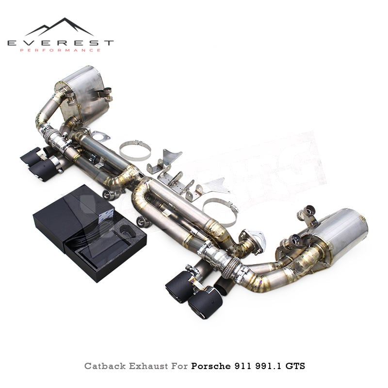 Axle Back Catback Muffler for Porsche 911 991/991.1 GTS 3.8L 2012-2015 Valve Sport Exhaust System with Remote Control