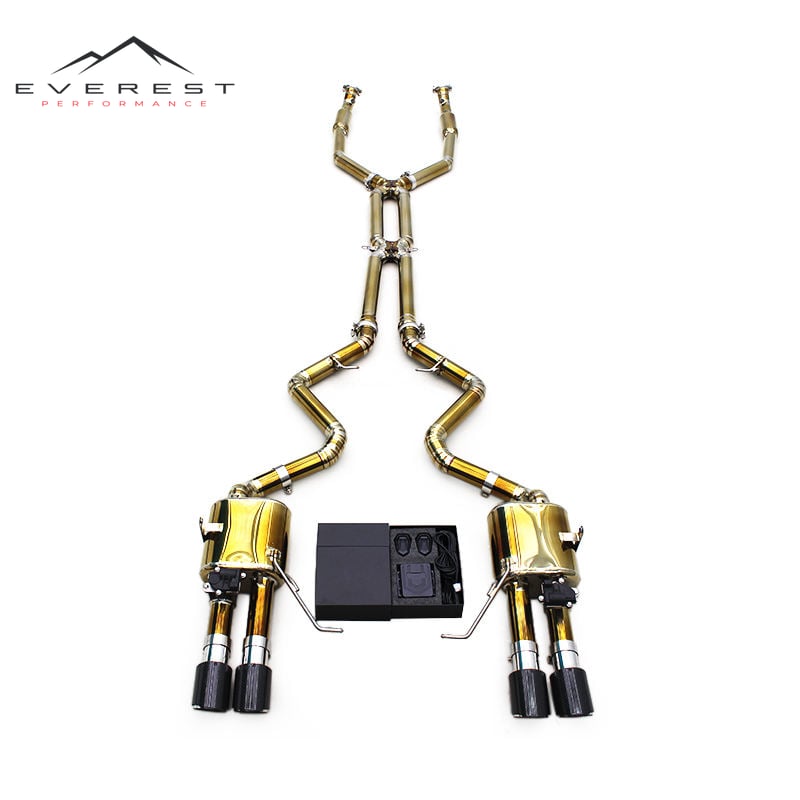 Valvetronic Exhaust System for BMW M3 E92 4.0L 2008-2013 Titanium X Pipes with Resonators