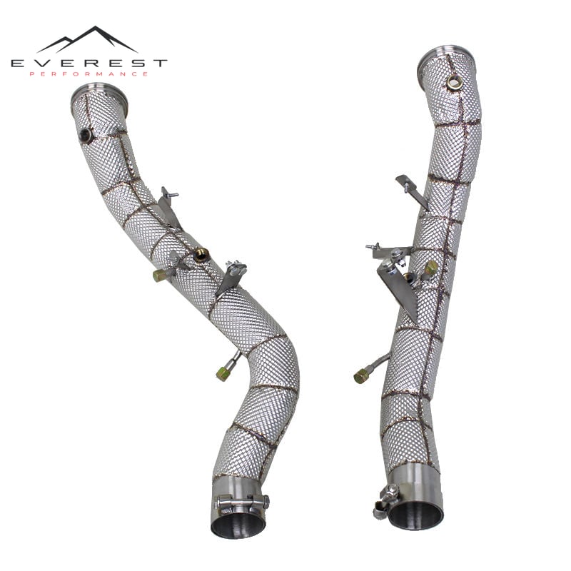 Free Flow Exhaust Pies for Maserati Ghibli 3.0T 2014-2016 Stainless Steel Street Car Downpipe With OPF